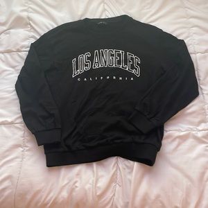 Shein Los Angeles California Black and White Sweater Women Small
